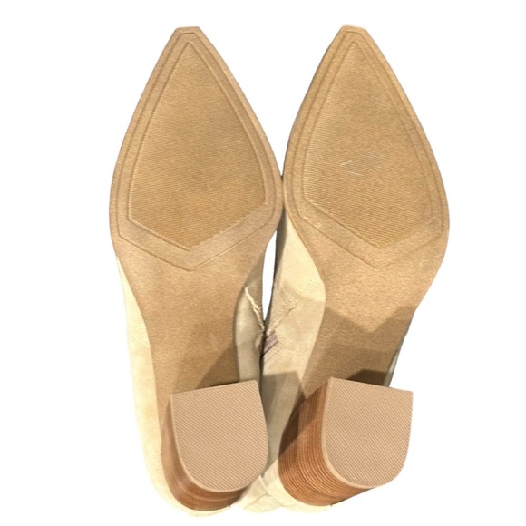 Steve Madden Stable Sand Suede Western Cowboy Ankle Zipper Booties Boots 11 NEW - Picture 13 of 14